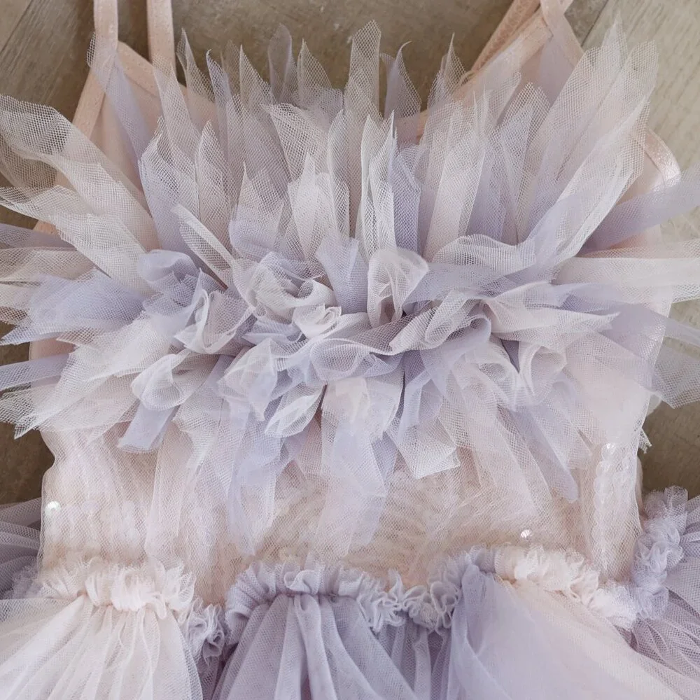 Tutu Du Monde Bebe Tutu Dress Pearl-Pink Lavender Crescent Moon Portrait Party - Picture 7 of 8